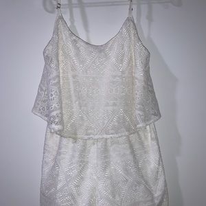 White Lace Romper